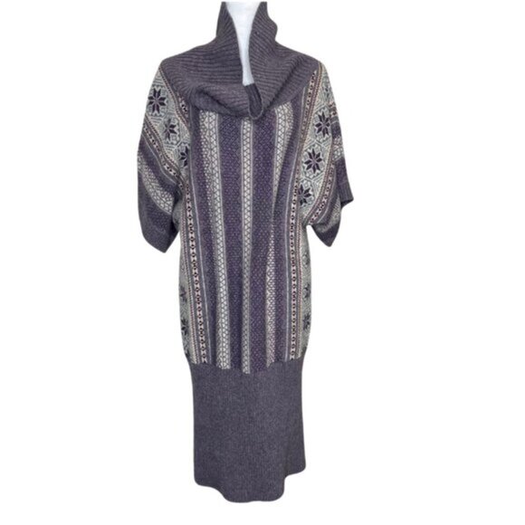 Moda International Dresses & Skirts - Moda International Women's Wool Blend Purple Sweater Dress Academia Size XL
